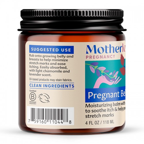 Motherlove Pregnant Belly Salve (4oz) | Stretch Mark Cream l Made in USA | Organic